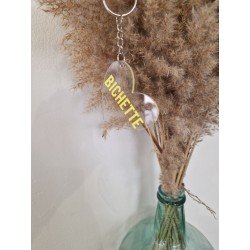 porte clé jaune été