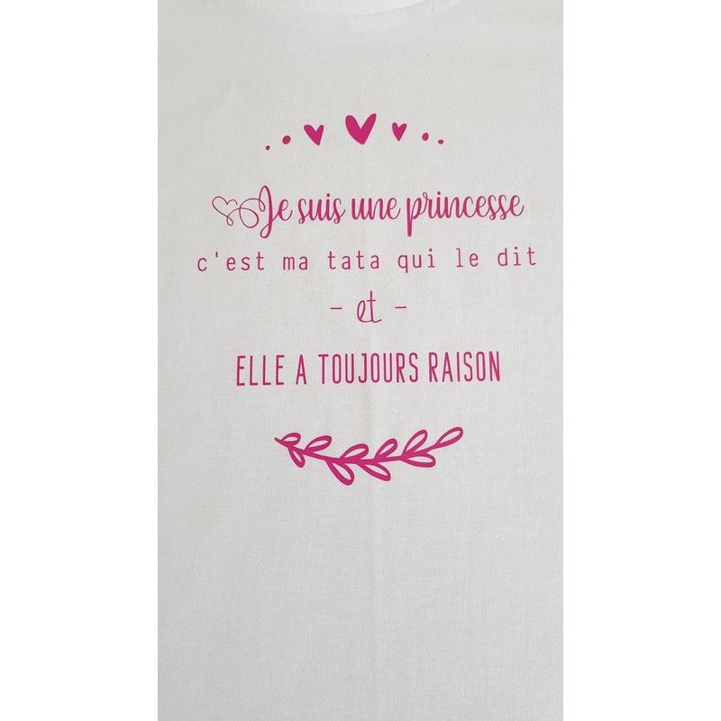 Tshirt "Je suis une princesse c
