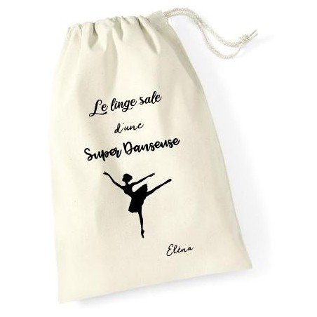 Sac à linge sale personnalisé danseuse