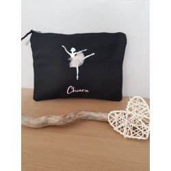 pochette personnalisée pour danseuse afin de transporter son nécessaire de coiffure