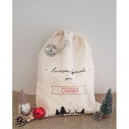 hotte de noël personnalisée