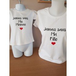 duo t-shirt maman et fille